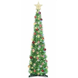 Dual Color Switch & Timer 5 Ft Pop up Christmas Tree with 50 Lights